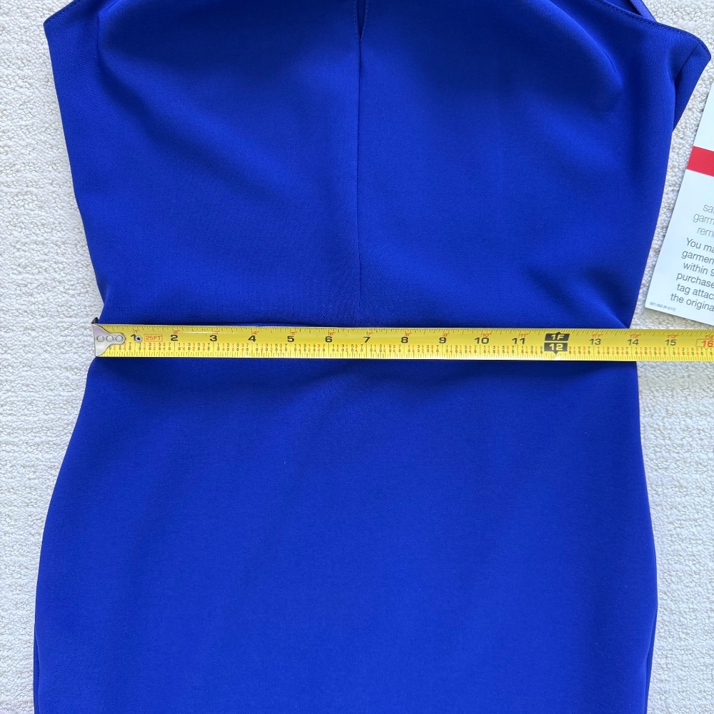 JUST TAYLOR | NWT Royal Blue Halter Style Dress Sz 6 - Picture 5 of 9